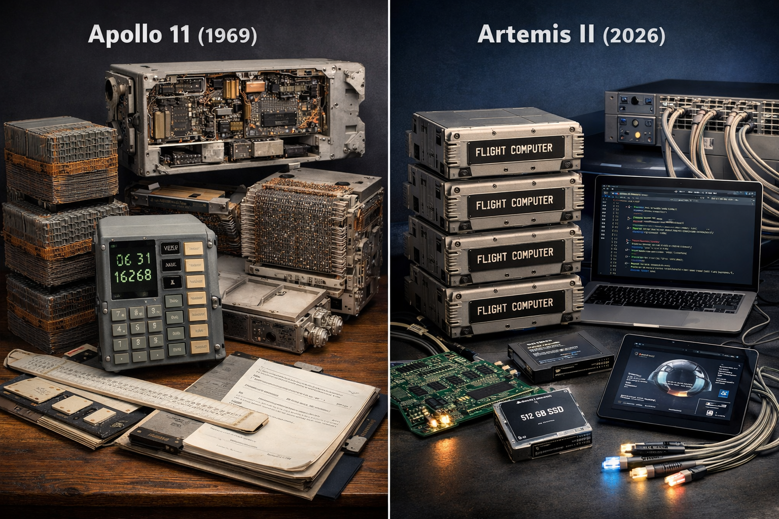 The Giant Leap: From Apollo 11 to Artemis II — A Quiet Revolution in Computing